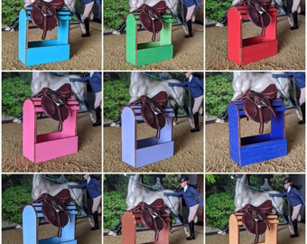 Wooden Saddle Stand - For Traditional 1:9 Scale Model Horses - NEW Colors!