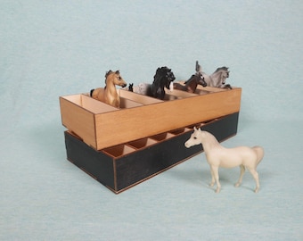 Breyer Horse Stablemate Holder, Peter Stone Chips, Model Horse Display, Wooden Organizer, Model Horse Stuff, Accessories, AUTUMN colors