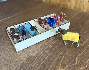 Breyer Stablemates Holder - 10" Wooden Display Stand for 8 Horses