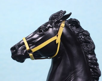 Yellow Leather Halter for Breyer Traditional 1:9 Scale Model Horses