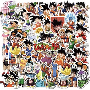 Lote de pegatinas Dragon Ball Z - anime, manga, dbz, infantil, ocio creativo, dibujo, imágenes, regalo, impresión