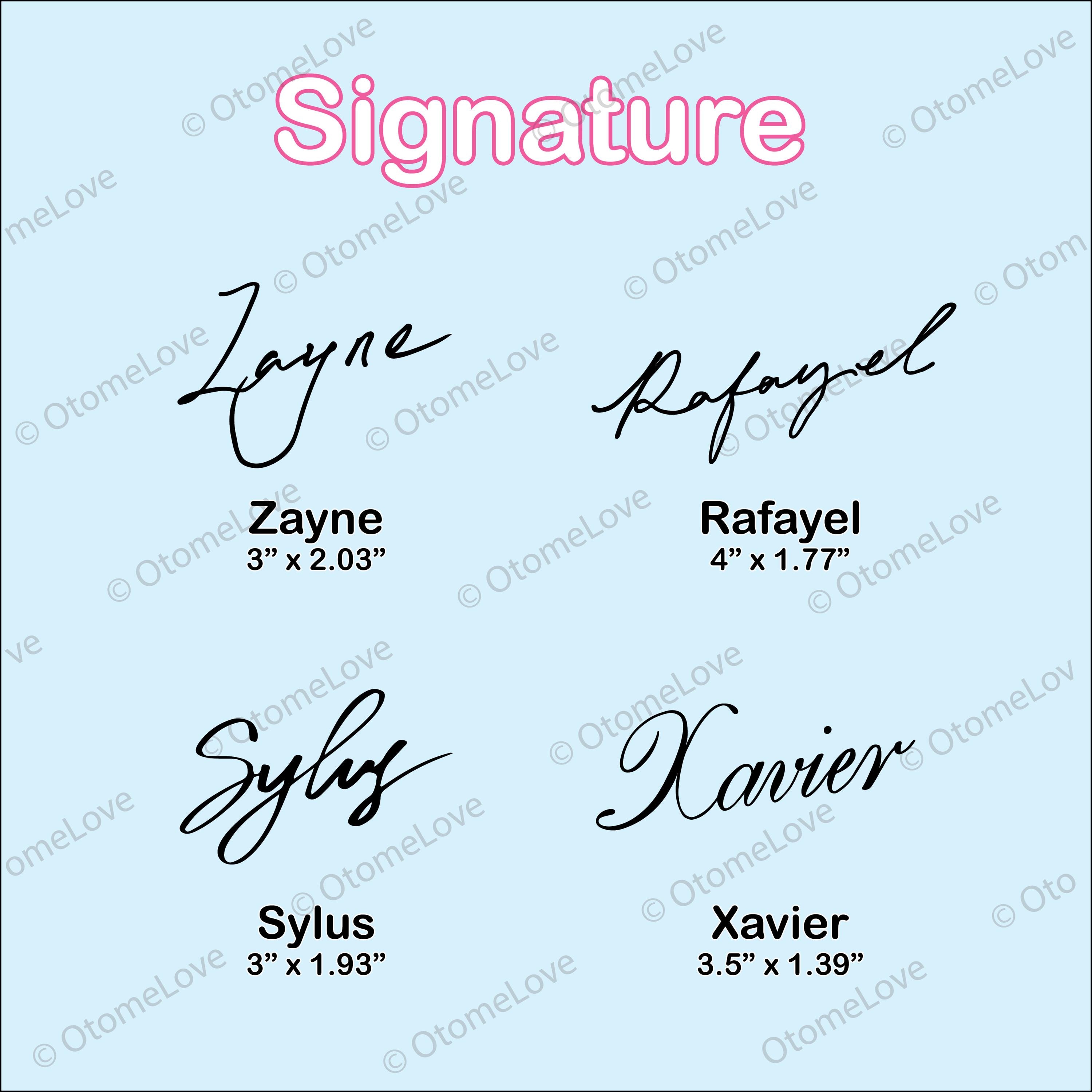 LADS Signature Stickers Vinyl Decals | Xavier | Zayne | Rafayel