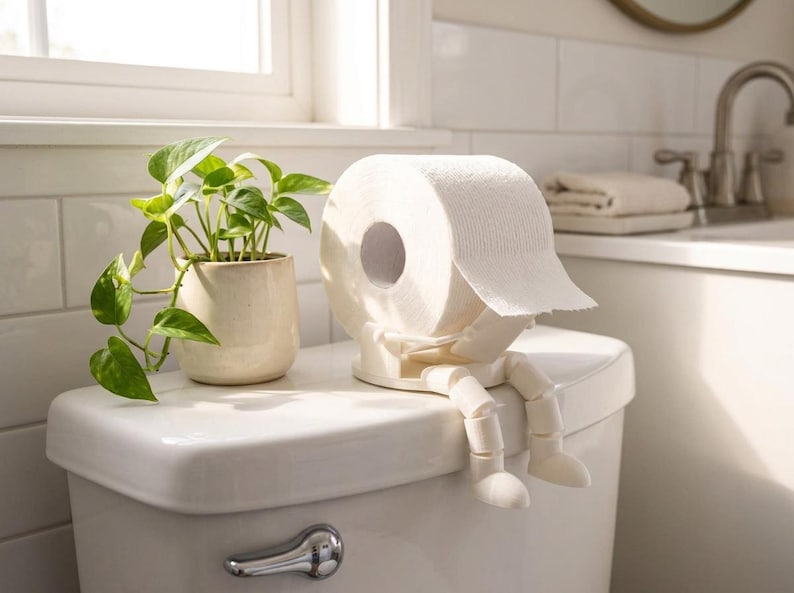 Toilet Paper Holder with Legs — photograph 4 of 6