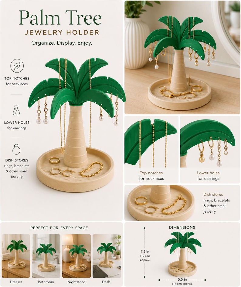 Palm Tree Jewelry Holder — photograph 2 of 6