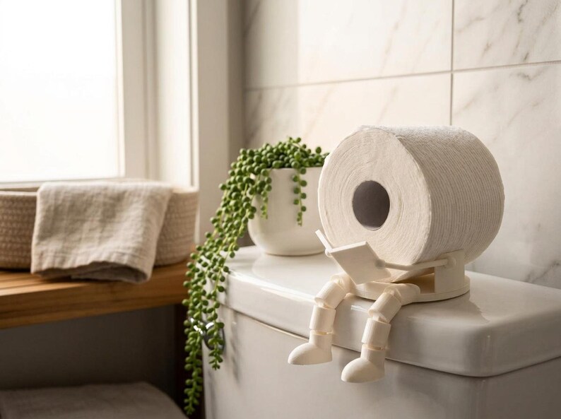 Toilet Paper Holder with Legs — photograph 5 of 6