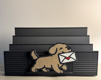 Organizador de correo para perros, organizador de cartas para la entrada, clasificador de escritorio, detalle para amantes de los perros