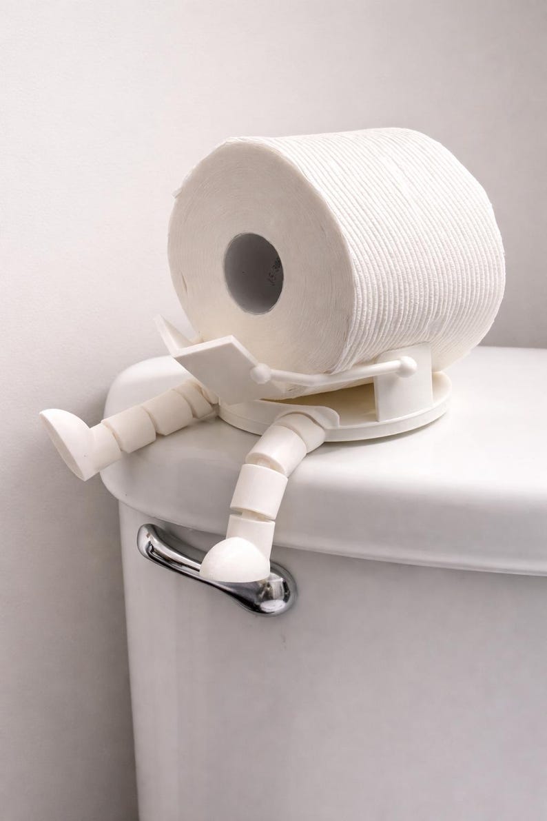 Toilet Paper Holder with Legs — photograph 6 of 6