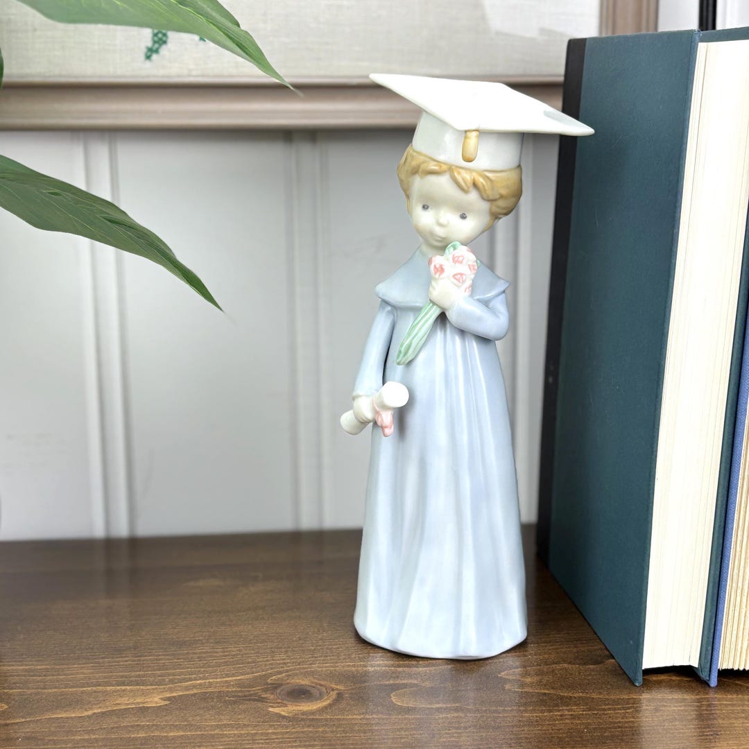 Vintage 1989 Enesco Graduation Girl Figurine by J. Tinker Ceramic ...