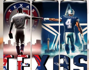 Texas Rangers Cowboys 20 oz tumbler