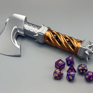 Axe Dice Box,Resin Dice Holder,Dnd Dice Jail,Medieval Axe Dice Storage Box,A gift for Dnd Player, RPG Dice,DnD accessory