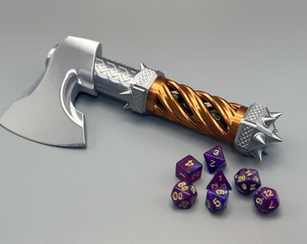 Axe Dice Box,Resin Dice Holder,Dnd Dice Jail,Medieval Axe Dice Storage Box,A gift for Dnd Player, RPG Dice,DnD accessory