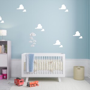 Cartoon Clouds SVG, PNG, JPG, DXFs Andy's Clouds svg, Toy Story Clouds svg, Cloud Stencil, Cloud cut file, Twin Cartoon Clouds, cloud cutout image 2