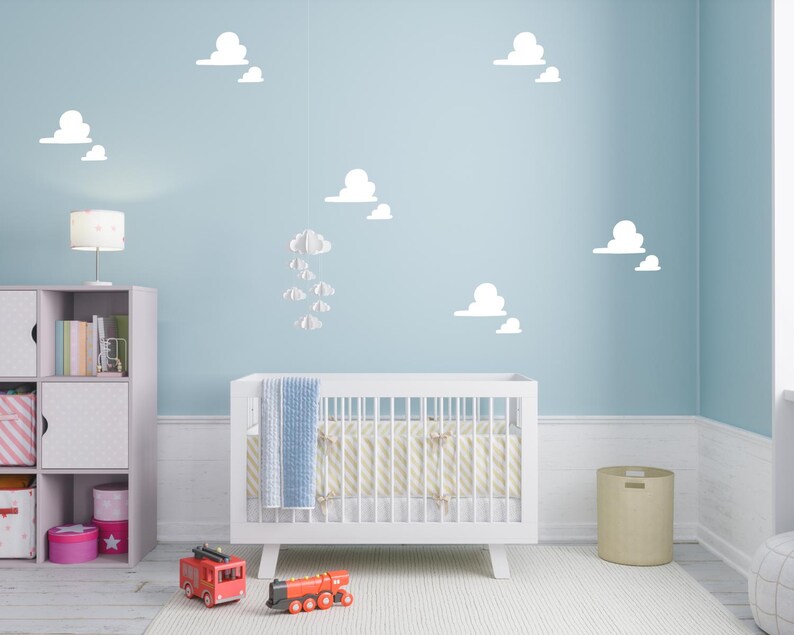 Cartoon Clouds SVG, PNG, JPG, DXFs Andy's Clouds svg, Toy Story Clouds svg, Cloud Stencil, Cloud cut file, Twin Cartoon Clouds, cloud cutout image 2
