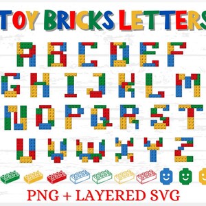 Building Blocks Font Png, Stacking Blocks Font, Layered SVG Fonts, Cartoon font, Toy Bricks svgs, Cartoon Bubble alphabets, Cricut Fonts,