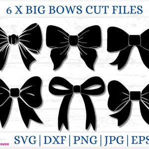 Big Bow Cut-bestanden, lasergesneden bestand voor bogen, strikken svg's, boog DXF, Cricut boog svg, boog bestand voor cameo, CNC bogen, lasergesneden boog, silhouet