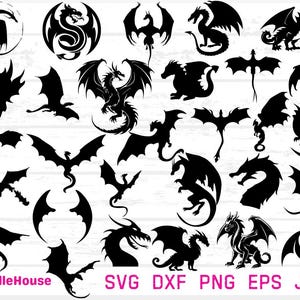 ドラゴンのカットファイル、ドラゴンのSVG、ドラゴンのシルエットのSVG、ファンタジードラゴンのSVG、ドラゴンのクリップアート、ドラゴンの第四翼のSVG、アコターのクリップアート