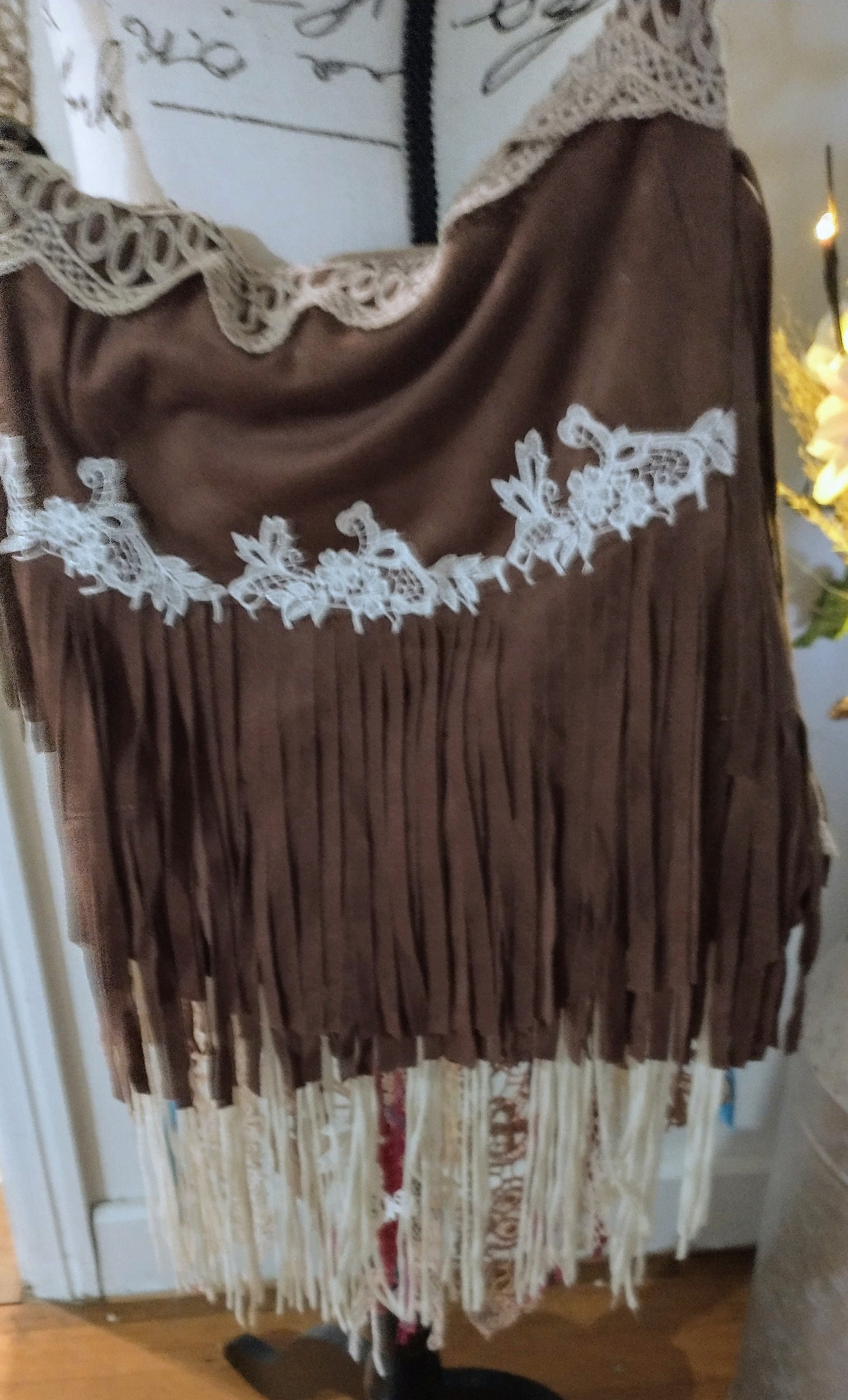 vintage embroidery cross body boho purse beaded tassel main image 1