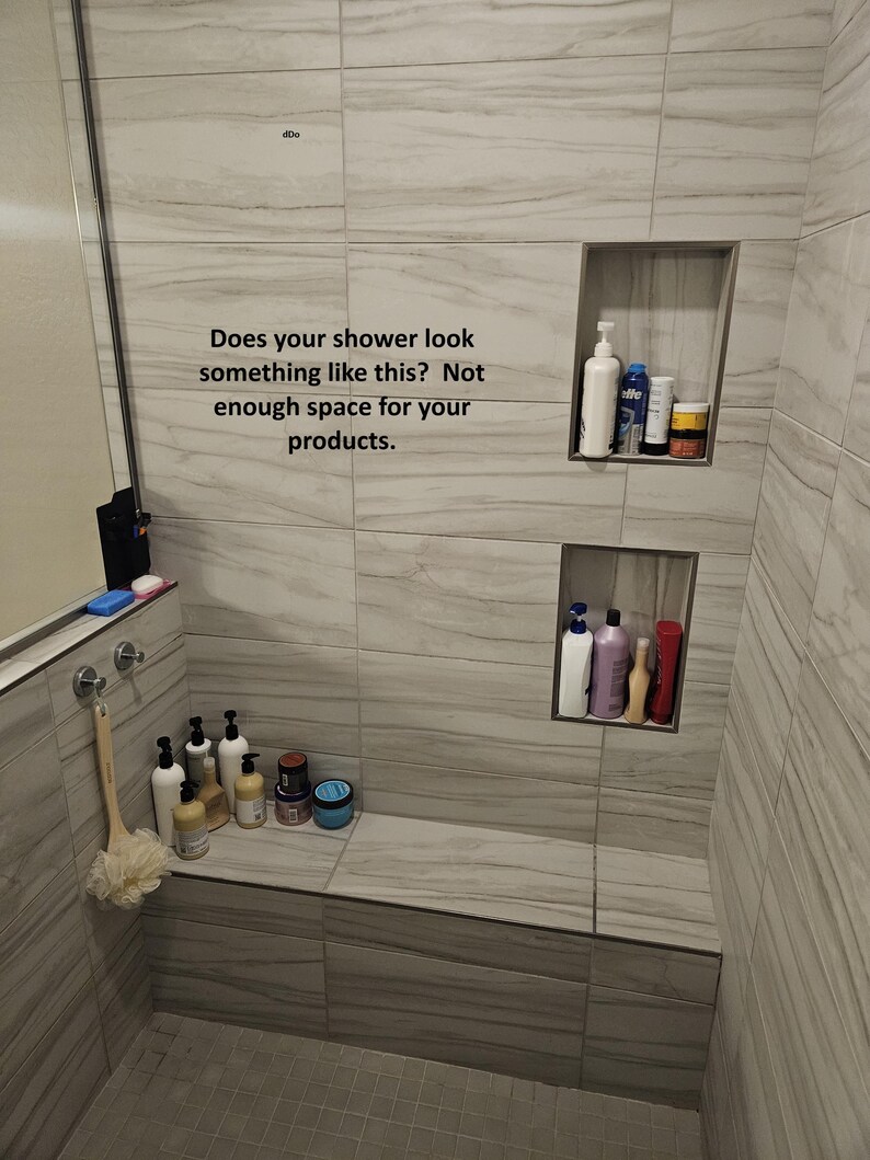 Expand Your Shower Niche Shelf Space With Neat Niche! A Unique Shelf ...