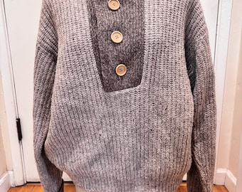 Emporio Armani 90's Fisherman sweater 80/20 wool elastane