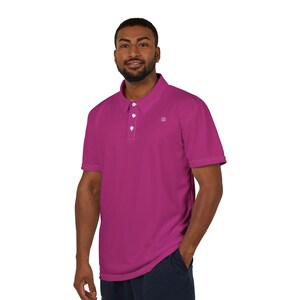 Breathable Golf Polo Color -Marrakesh Palm Springs - Lightweight Performance Shirt by Dirty Birdie Apparel
