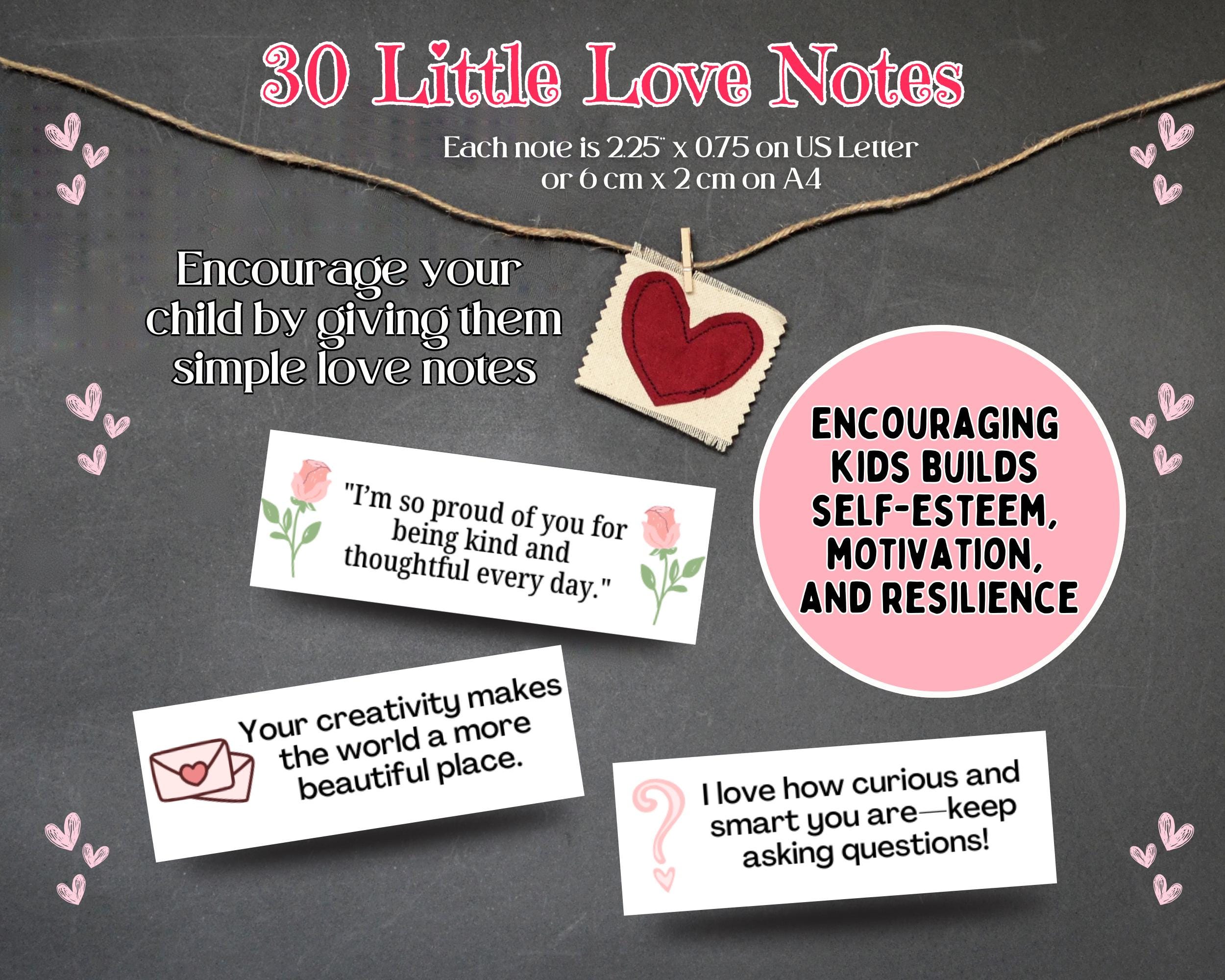Valentine's Day Love Notes for Kids | Printable Lunchbox Cards Lunch ...