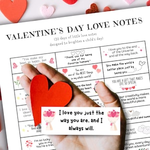 Valentinstag Liebesnotizen für Kinder | Lunchbox Karten Lunch Notes | Liebesbotschaften | DIY I Love You Noten Glas für Kinder Tweens Teens