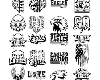 Eagles SVG, Eagles SVG Bundle, Eagles Cutfile, Eagles Cricut, Eagles Svg File T-Shirt, Love, Gift, Birthday, Eagles Silhouette, PNG