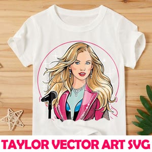Taylor digital art Taylor avatar Pop Art Taylor Inspired Vector Portrait Digital Artwork for Fans sublimation Taylor graphic clipart