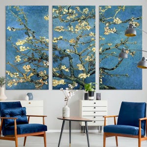 Almond Blossom By Van Gogh, Large Canvas Print, Van Gogh Wall Art, Van Gogh Art, Spring Wall Decor, Impressionist Art, Living Room Wall Art