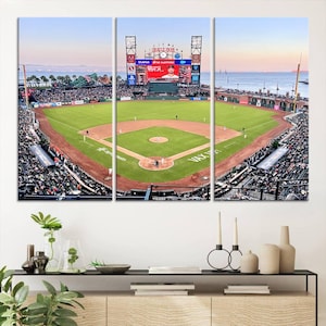Orakel Park Stadion Wand Kunst Leinwand Druck - Baseball Wandkunst, Baseball Liebhaber Geschenke Wohnheim Wanddekoration, MLB Wanddekoration