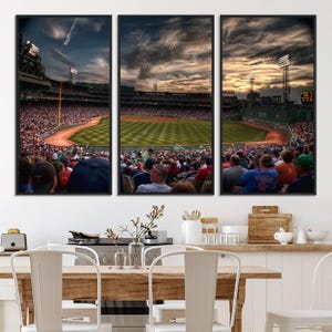 Fenway Park Canvas Print: Boston Baseball Stadium Wall Art