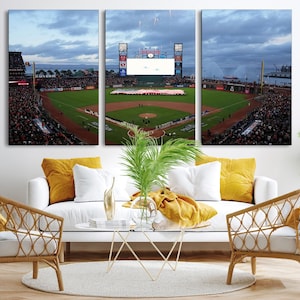 Oracle Park Canvas Print San Francisco Giants Stadium Wall Art Canvas Print