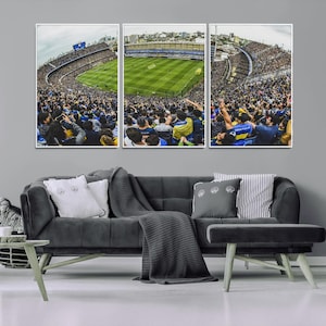ボンボネーラスタジアムウォールアートプリント、スポーツ愛好家へのギフトに最適なラボンボネーラスタジアムウォールアートキャンバス、サッカースタジアムキャンバス、サッカーファンプリント