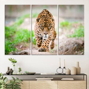 Leopard Wall Art, Wild Animal Wall Art, Big Cat Wall Print, Animal Wall Art, Leopard Artwork, Leopard Gift, Leopard Painting, Leopard Décor