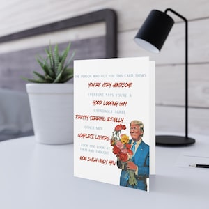 Carte de Saint-Valentin Donald Trump