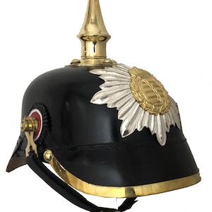 GERMAN Prussian Bavarian PICKELHAUBE Helmet , Imperial Officer Spike Helmet Wearable for Adult | LARP, Cosplay & Reenactment Armor