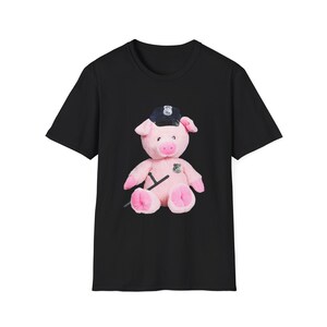 Johnny Law T-Shirt, Police Pig Graphic Tee, Animal Lover Gift, Novelty Tee Shirt, Funny Farm Animal Shirt