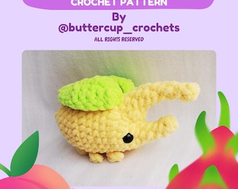 Coleottero Hecules al limone (SOLO schema all'uncinetto) / Buttercupcrochets / Animale alimentare / Insetti della frutta