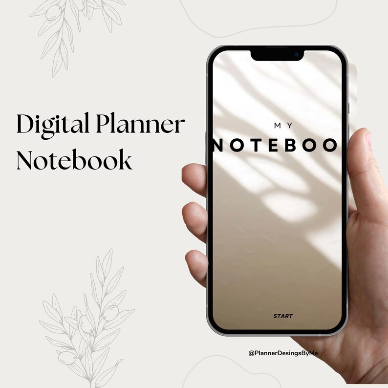 Digital notebook, iPad notebook, Digital planning, PDF Template, Goodnotes template, Hyperlinked planner, Editable planners, E-ink planner, All in one planner, Journal PDF, Aesthetic planner, Interactive PDF