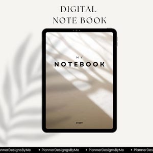Digital notebook, iPad notebook, Digital planning, PDF Template, Goodnotes template, Hyperlinked planner, Editable planners, E-ink planner, All in one planner, Journal PDF, Aesthetic planner, Interactive PDF