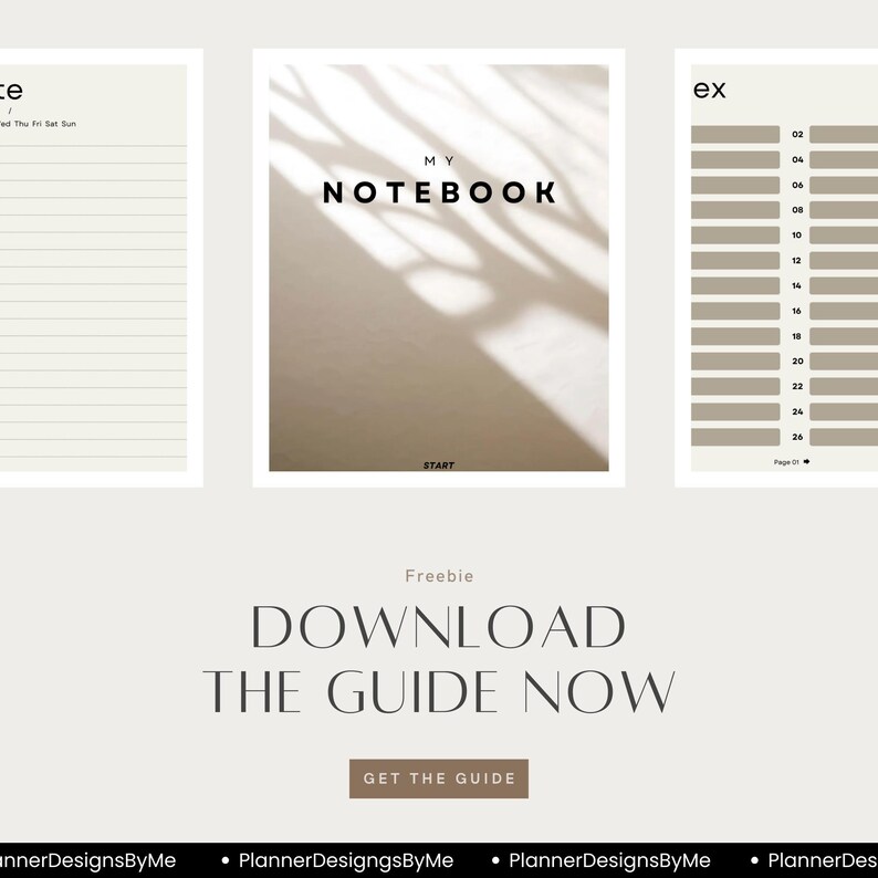 Digital notebook, iPad notebook, Digital planning, PDF Template, Goodnotes template, Hyperlinked planner, Editable planners, E-ink planner, All in one planner, Journal PDF, Aesthetic planner, Interactive PDF