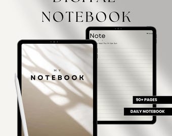 Hyperlinked Digital Notebook, Goodnotes Ipad Student Planner (Digital Download)