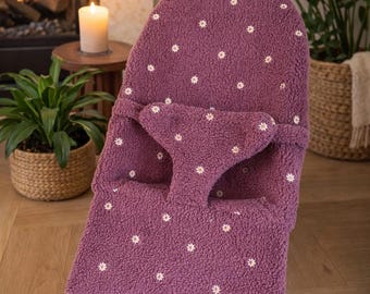 Compatible con la hamaca Babybjorn, tapizado completo en color malva osito