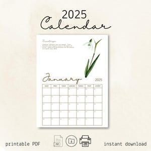 Kalender 2025 afdrukbaar, kalender 2025, kalender 2025, afdrukbare kalender2025, maandkalender afdrukbaar, kalender direct downloaden, bloemen