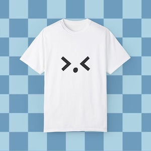 Minimalist Emoticon Graphic Tee, Internet Meme Shirt for Teens, Funny Digital Humor Gift, Unique Lightweight T-Shirt, Cute and Silly