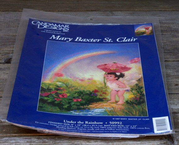 Mary Baxter St Clair Cross Stitch Under The Rainbow Etsy