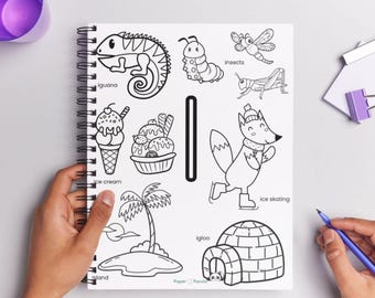 Color and Learn: ABC | Spiral-Bound | PHYSICAL Copy