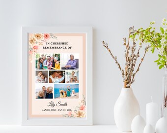 Funeral COMPLETE BUNDLE - 20 Files | Sherbet Bouquet Theme | Editable | Corjl Instant Download | Item #PPLF0202