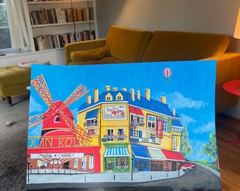 Pintura dibujada a mano, arte personalizado