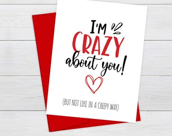 pic Im Crazy About You Valentine crazy about you card etsy